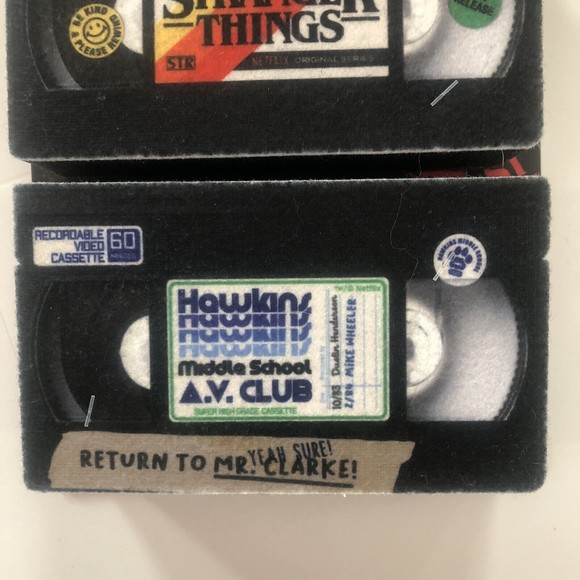 Stranger Things Netflix Retro VHS Video Cassette Kitchen Sponge Set Gag Gift NEW - Picture 7 of 7